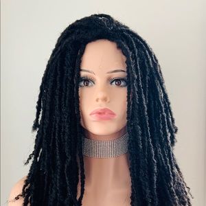 Put On & Go 20” Premium Fiber Black Dreadlock Wig for Daily Wear or Events